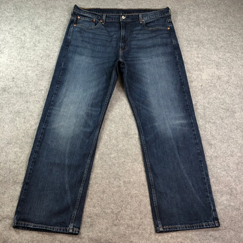 Levis 569 Mens Jeans 38x32 (fits 39x31) Straight Leg Blue Dark Wash Loose Fit